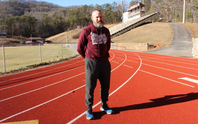 Keith Payne coached Swain High's runners since 2019.