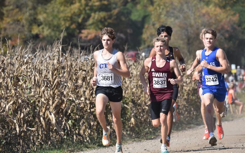 Carl Baird at regionals (second from left in Maroon)