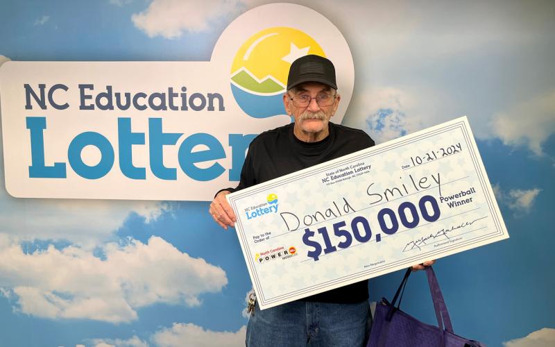 Donald Smiley of Cherokee won $150,000 Powerball prize in the Oct. 9  drawing.