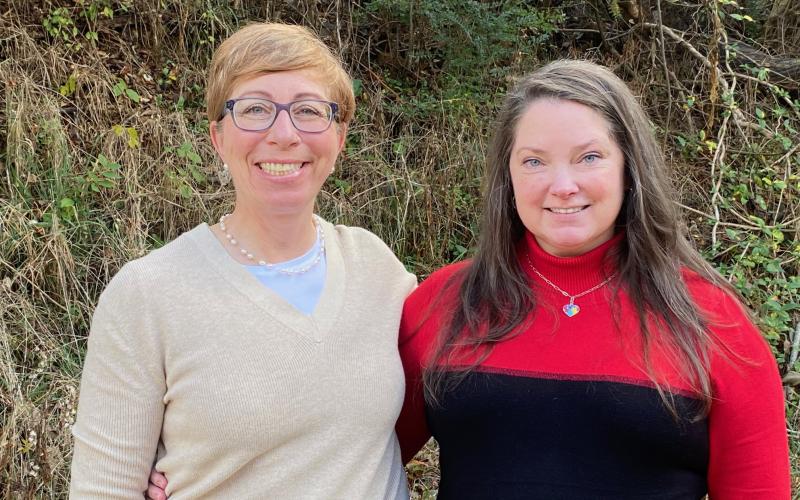 From left, Swain County Cooperative Extension Office welcomes new agents Shannon Royce, family and consumer science and Amber Johnson, 4-H.