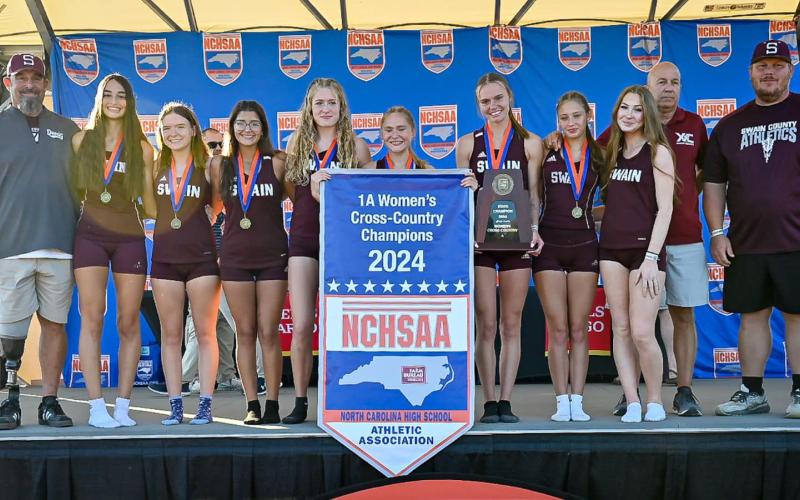 Swain High School Lady Devils cross-country team won their fourth consecutive 1A NCHSAA state title Saturday. Lady Devil runners Arizona Blankenship took a first-place win and Annie Lewis earned second.