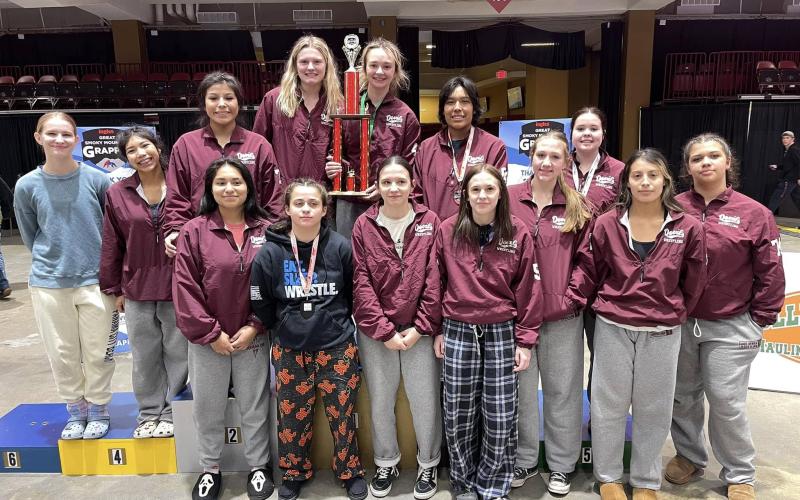 The Lady Devils wrestling team were the champions of the Great Smoky Mountain Grapple.