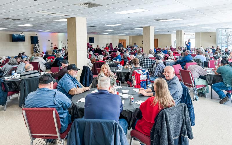 The Swain Senior Center had a great turnout for their annual Christmas party held earlier this month at Gateway Conference Center in Whittier.