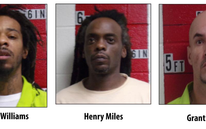 Three men were arrested and charged with trafficking