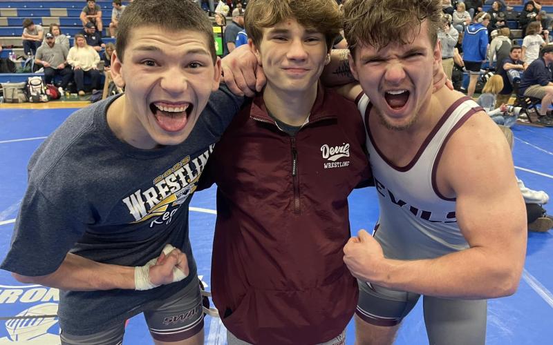 Maroon Devils Kale Stephenson, Sully Cunningham and Clay Seagle all qualify for the State Championships.