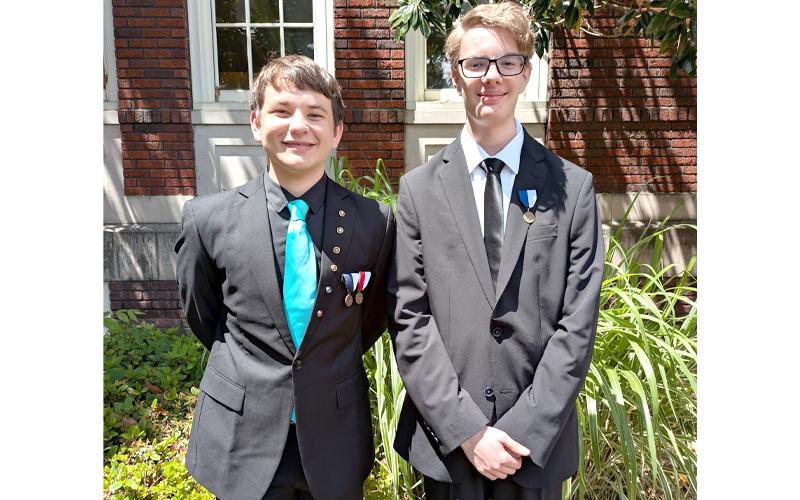 Swain County High School’s Tommy Dickens, junior, and Adam Scheid, sophomore, participated in the North Carolina All State Honor Band clinic, earning the top two chairs for clarinet and baritone, in the Western district at University of North Carolina, Greensboro Saturday, May 17.