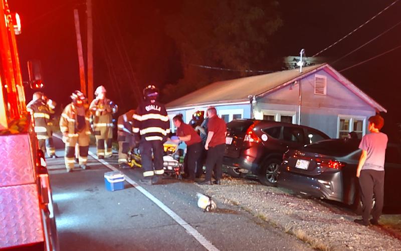 Submitted photo.  Bryson City Fire Department dispatches to a structure fire with entrapment at an apartment building on 5454 Ela Road at approximately 9:57 p.m. Aug. 10.