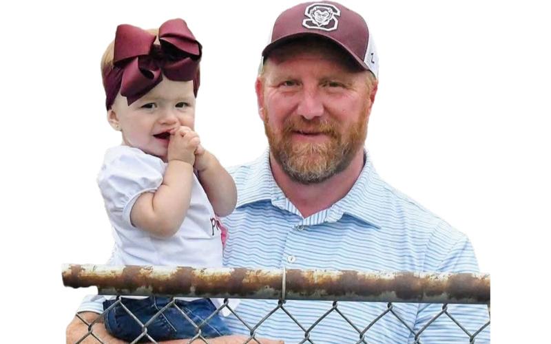 Photo submitted.  Jason “Jay” Kirkland holds his granddaughter, Poppy Rae Crow Sept. 9.