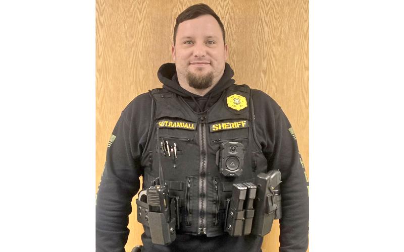 SMT photo/Sara Eisinger.  Swain County Sheriff’s Office Sgt. Riley Randall wears a body camera Jan. 12.
