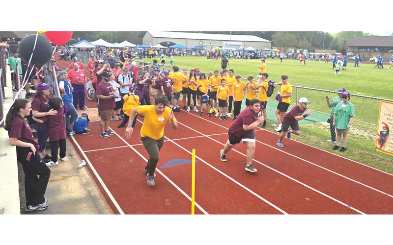 Photo/Sara Eisinger.  Far West Special Olympics with a superhero theme April 2025.