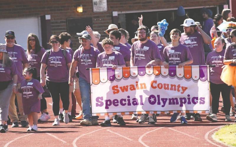 More than 200 participants in the Far West Regional Special Olympics gathered in Swain County to participate in games.