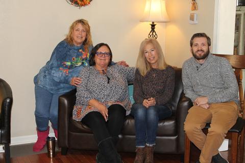 estoration House board member Barbie Barker, president Catherine Gantt, board member Chris Roth and director Paul Toney