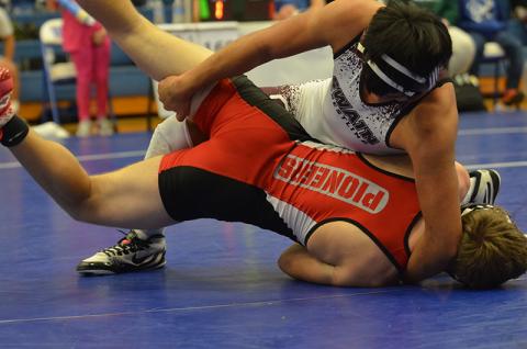 Damian Lossiah placed sixth at the Falcon Frenzy this past weekend. 
