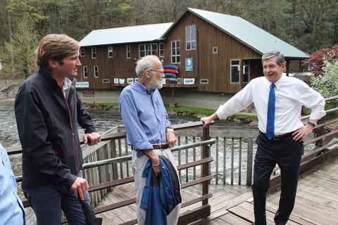 Gov. Roy Cooper visits Nantahala