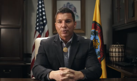 EBCI Principal Chief Richard Sneed speaks in a video online