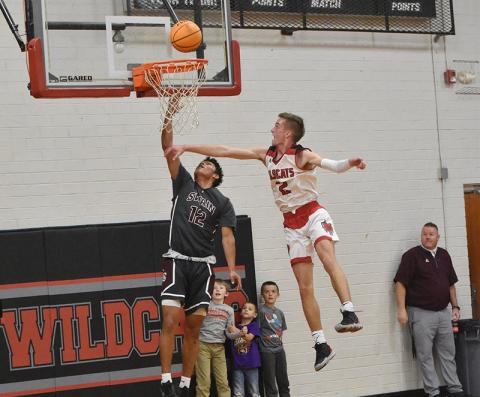 Maroon Devil Donnavin Groenewold scores in the home game against the Wildcats. 