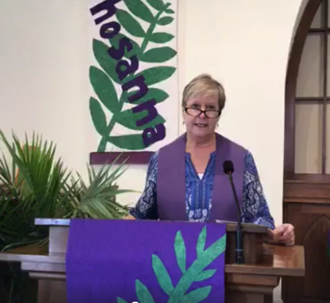 Terry Hanna delivers the message on Facebook live
