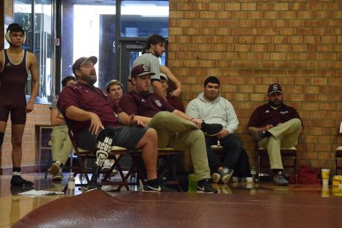 Roper watching a game