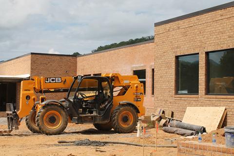 Construction at Swain High