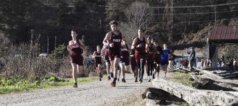Swain boys cross country won the meet
