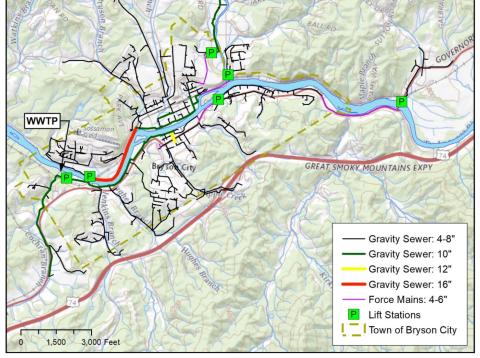 Map of Wastewater system