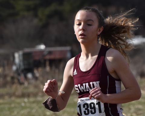 Gracie Monteith was the individual conference champion for the SMC cross country.
