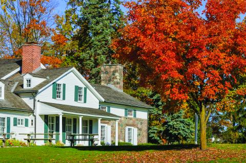 House in fall