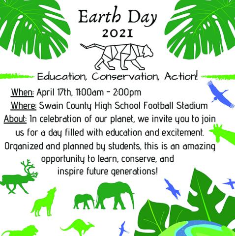 Earth Day celebration flyer