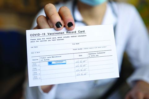 COVID vaccine card