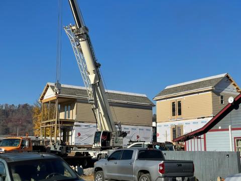 The houses on Island Street owned by Slickrock Builders will likely be vacation rentals.