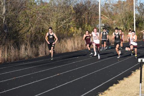 Indoor track competed in their first meet this season at Murphy last Wednesday and both boys and girls won first place against four teams.