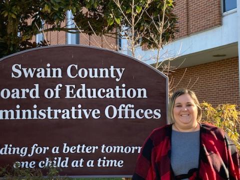 Kayla Kirkland is the new coordinator of Swain County's Parents as Teachers program. 