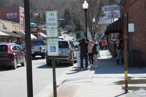 Everett Street, above is seeing new businesses open