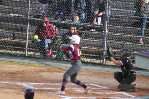 Junior Kiersten Smith got two runs for the game at last week’s win against Hayesville.