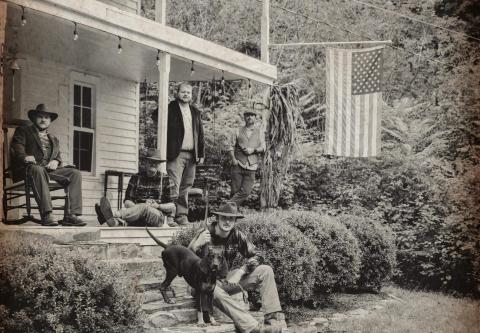 Members include Tim Williams on bass, BJ Taylor on mandolin, Mikel Laws on banjo/guitar, Jamie Mason on guitar/banjo, and Kenneth Rymer on dobro.