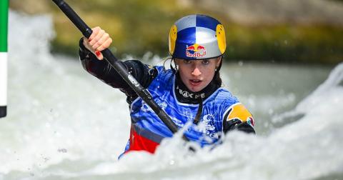 Evy kayaking