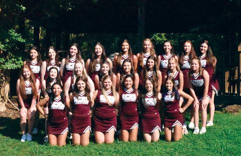 The 2022 Swain County High School Varsity Cheer team. 