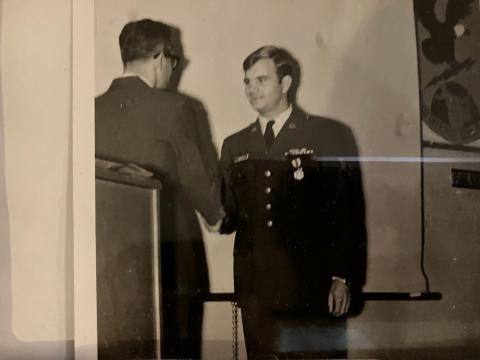 Billy Ray Woodard was awarded the Air Force Distinguished Service Medal in September 1969 for a job well done.