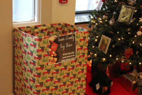 Toy donations are being collected inside the Swain County Heritage Museum and Visitor’s Center.