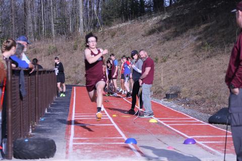 Matthew Gray won the triple jump finals last week