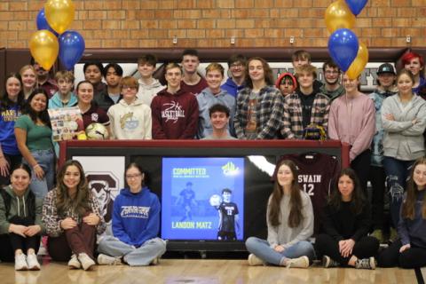 Swain senior soccer player Landon Matz will be taking his talents to Mars Hill University in the fall 