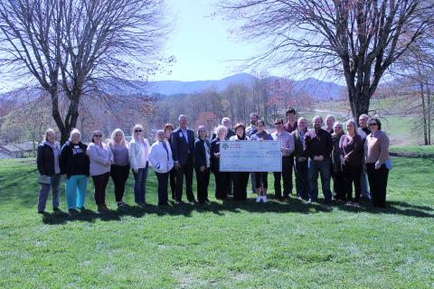Representatives from various area nonprofits gathered at Morgan Pavilion last week to celebrate the $62,000 received last year from donors.