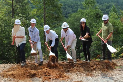 A groundbreaking ceremony for eight new cabins for visitors in Nantahala Gorge took place Wednesday, Aug. 2. According to Nantahala Outdoors Center President Colin McBeath, the project is part of a strategy to keep attracting more visitors to stay longer.