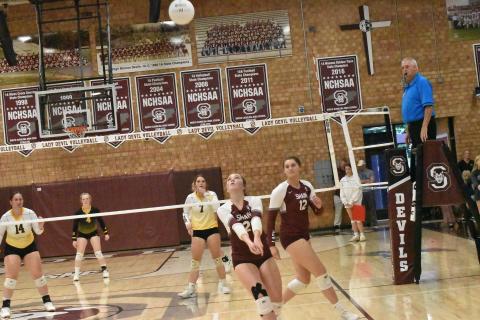 The Lady Devils beat Tuscola 3-0.