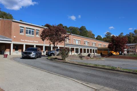 School board approved adding fencing to East Elementary (pictured) and West Elementary schools to deter people from sleeping on campus at night.