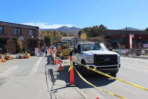The Town of Bryson City is almost done with its utility work under Everett Street.