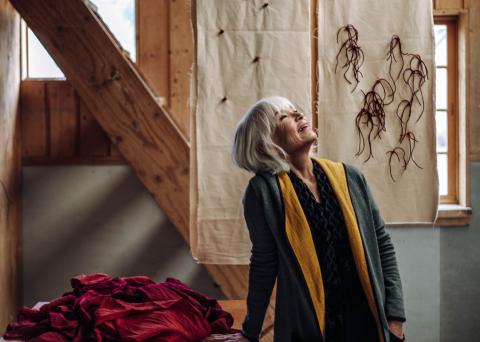 Luzene Hill says living near the Qualla Boundary enriches her art and life overall.