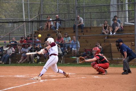 Rylee Rawls had one of her best games at bat against Murphy