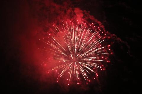 The annual Freedom Festival concludes with a huge fireworks display at 10 p.m. 