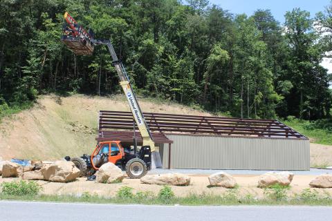 Apparently, things got heated last month when commissioners discussed the animal control shelter and staffing during a closed session. The shell of the building went up last week.
